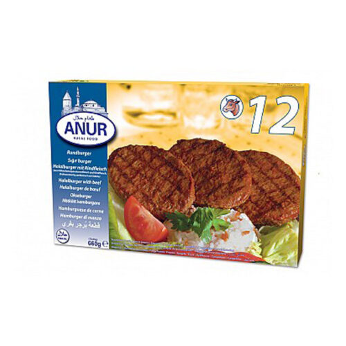 Anur Beef Burgers – 12*55g