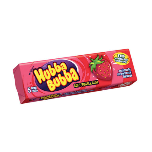 Hubba Bubba Soft Gum Strawberry 35g – 5Pcs