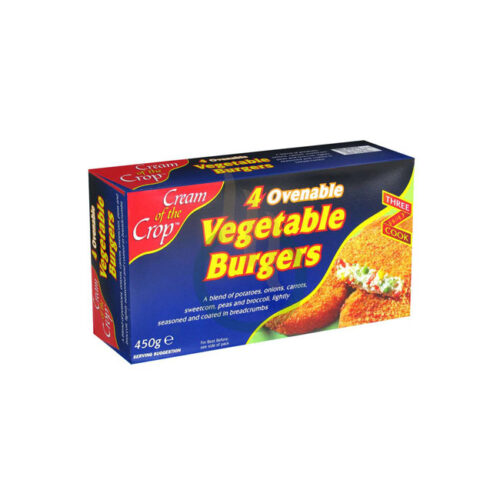 cream of the crop vegetable burgers 450G