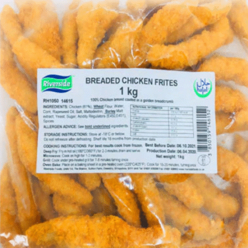 RIVERSIDE BREADED CHICKEN FRITES-1KG