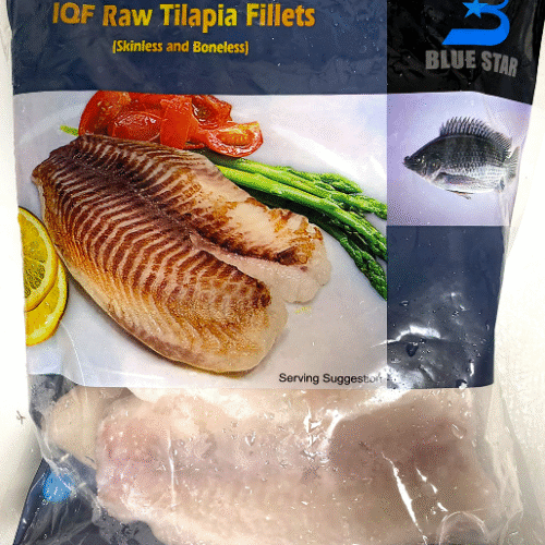 IQF RAW TILAPIA FILLETS-1KG