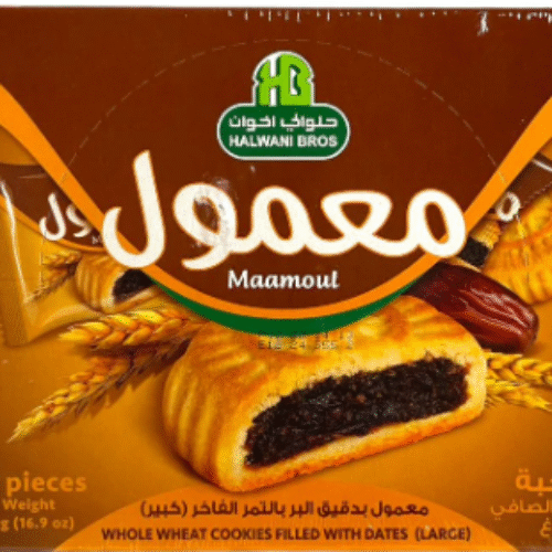 HALWANI BROS MAAMOUL DATE/ WHEAT LARGE PCS. 480g