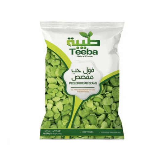 TEEBA FROZEN GREEN PEELED BROAD BEANS-400g