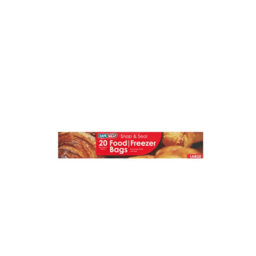 SAFE WRAP (SNAP&SEAL) 20FOOD AND FREEZER BAGS LARGE-20BAGS(LARGE BAGS 250*380MM.)