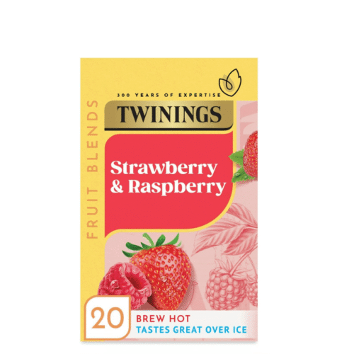 TWININGS STRAWBERRY & RASPBERRY -20 TEA BAGS