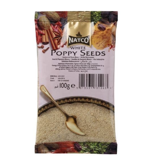 NATCO WHITE POPPY SEEDS-100g (BAG)